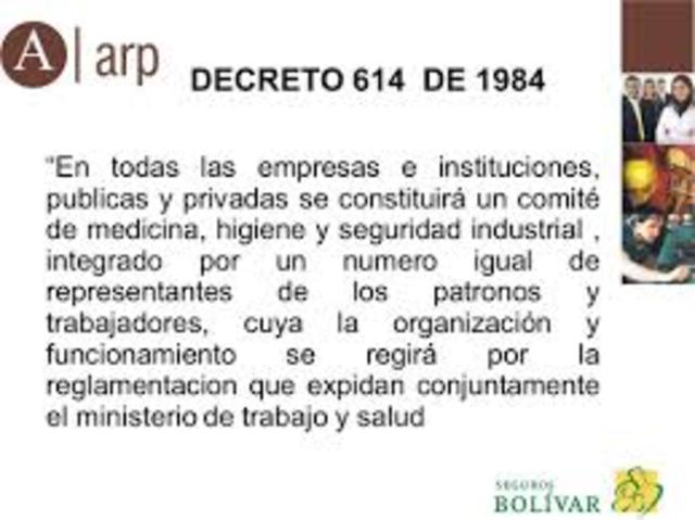 Decreto 614 de 1984