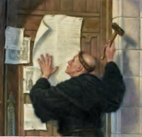 Martin Luther posts his 95 thesis