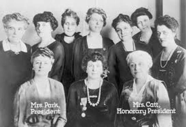 Carrie Chapman Catt elected NAWSA President