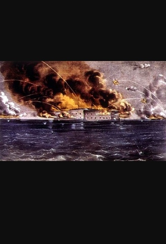 Fort Sumter is fired upon