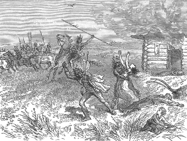 Natives began to raid and terrify white settlers