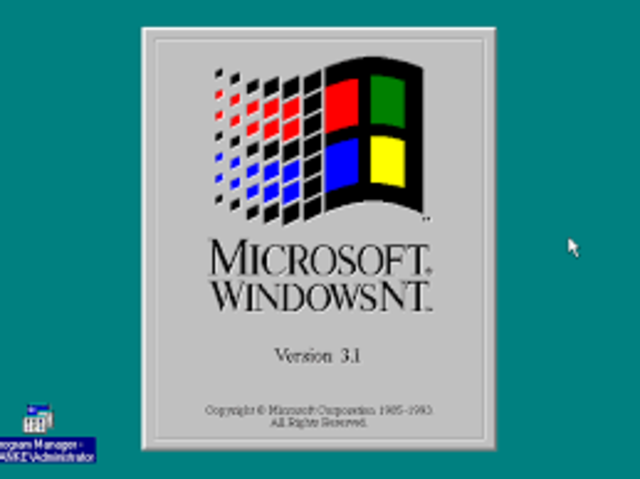 Beta de Windows NT 3.1 (primera versión comercial)