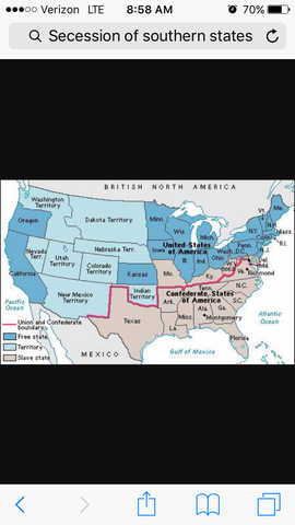 Secession of southern states