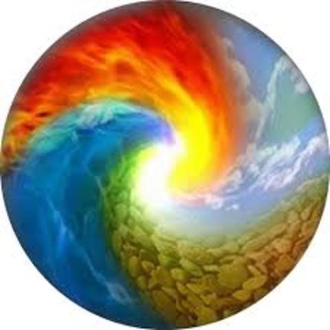 Se aceptó la teoría de la existencia de cuatro elementos básicos que forman la materia: fuego, aire, agua y tierra