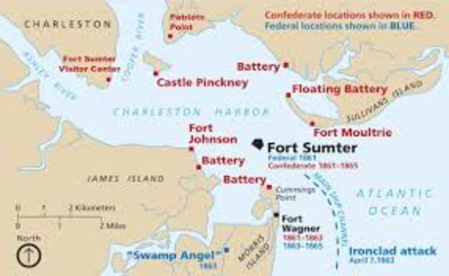 Fort Sumter is fired upon