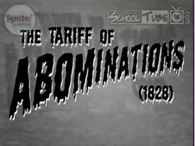 Tariff of 1828 & Nullification Crisis