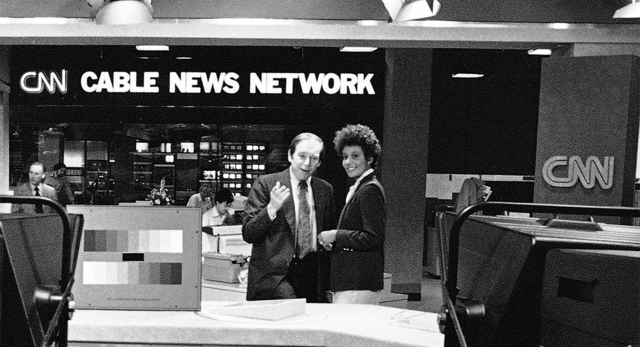 1st transmission of CNN, the Cable News Network