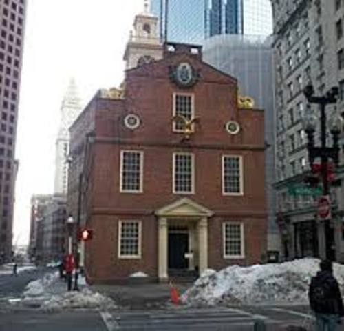 the  Boston  Massacre Took Place