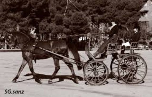 CARRUAJE TIRADO POR CABALLOS