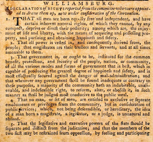Declaracion de Derechos de Virginia
