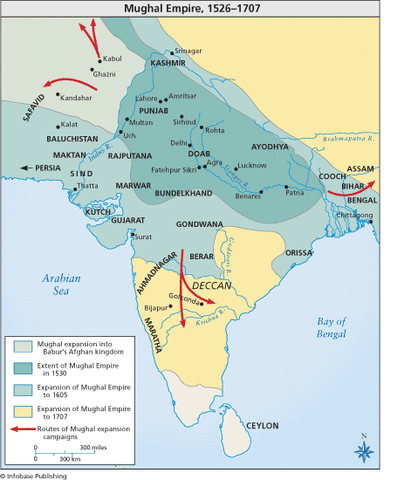 The Mughal Empire began in Africa