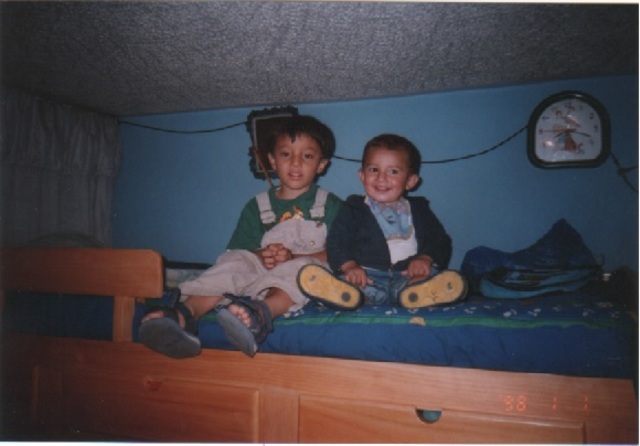 en esta es cuando mi madre me compro un camarote