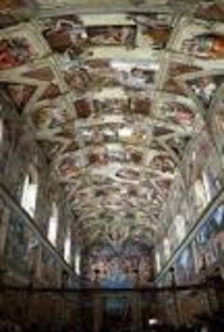 Michelangelo painted the ceiling of the Sistine Chapel
