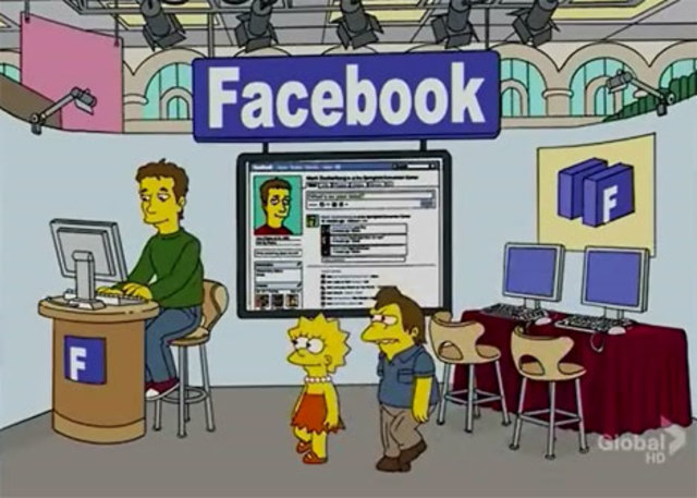Zuckerberg en los Simpson