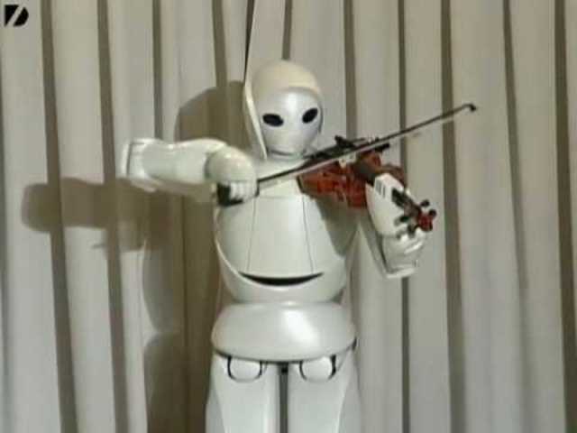 robot violoniste