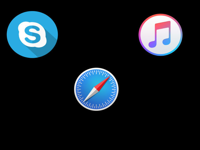 Aparece Safari, Skype, Itunes store
