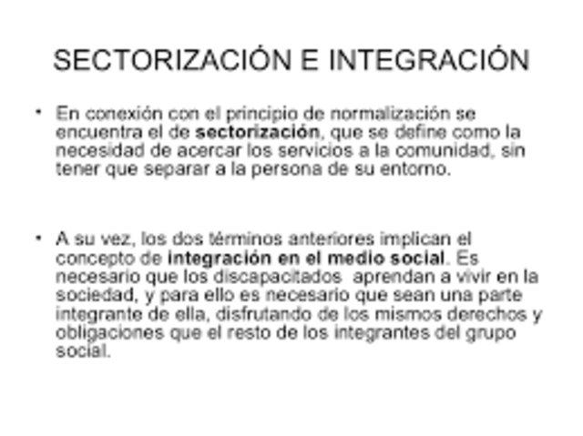 Principio de Sectorización.