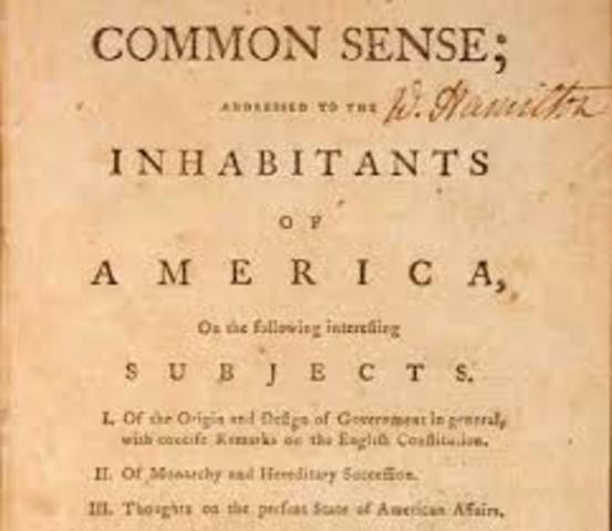 Thomas Paine's Common Sense is published; Declaration of Independence is signed