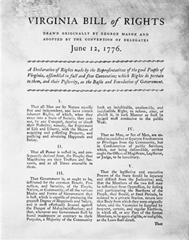 The Virginia Bill Of Rights