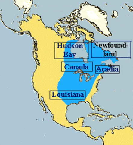 Expansion of New France due to the fur trade