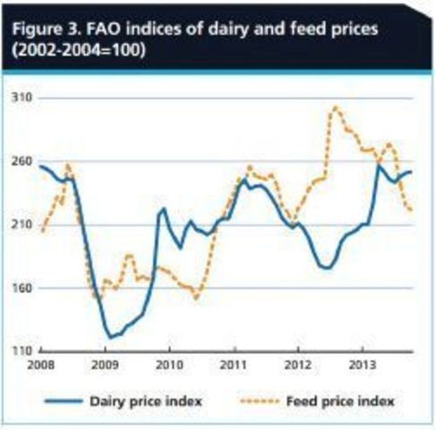 Dairy production rises