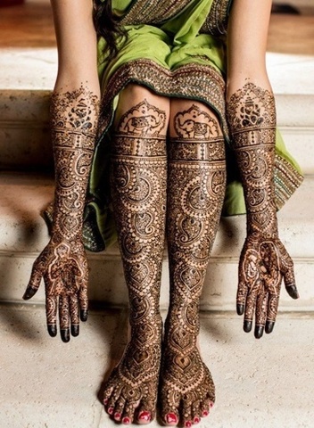 Popularization of mehndi in India