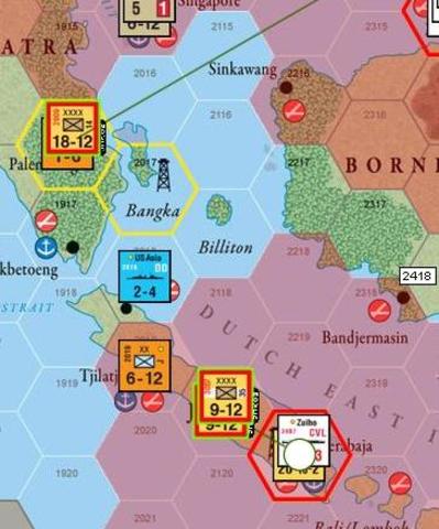 Toma de Manila, Singapur, Batavia y Rangún.