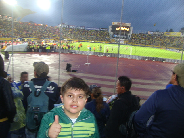 En el estadio