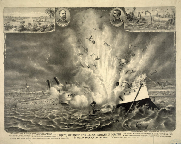 The Maine is destroyed