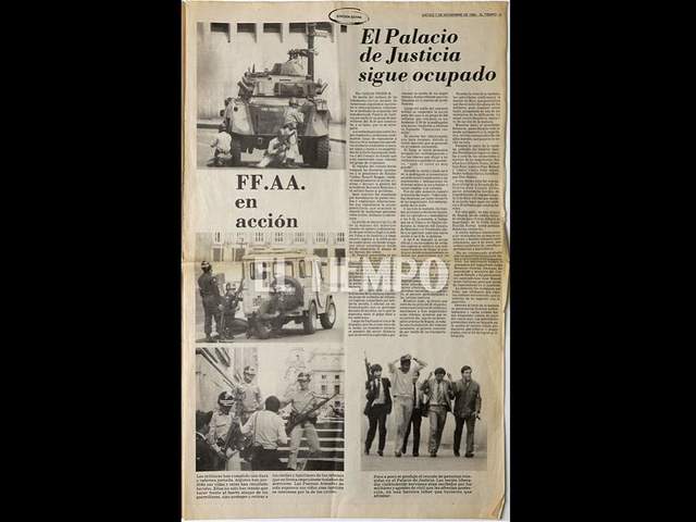 Toma del palacio de justicia.