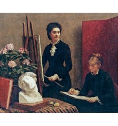 H.Fantin-Latour, La lezione di disegno