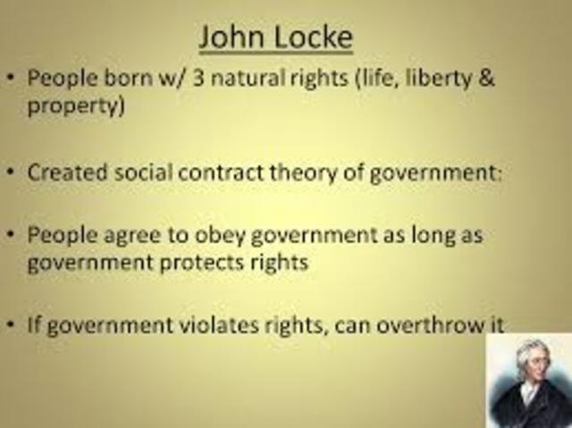 John Locke established "natural rights"
