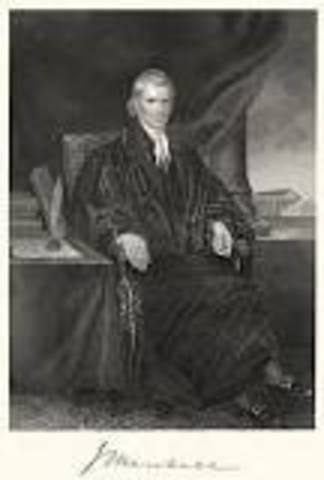 John Marshall became Chief Justice of the United States