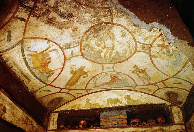 Catacomb of Sts. Peter and Marcellinus ceiling painting
