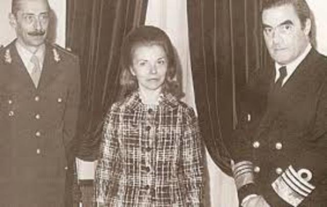 Derrocamiento y detención de Isabel Perón