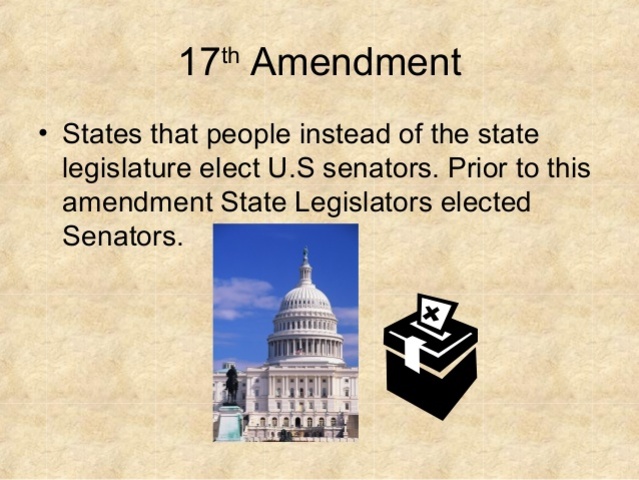 17th amendment