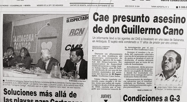 ASESINATO AL DIRECTOR DEL ESPECTADOR