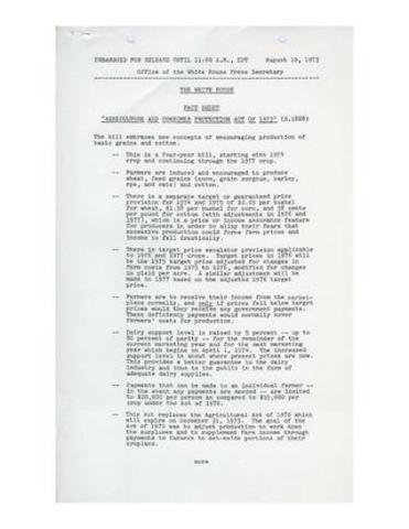 Agricultural and Consumer Protection Act of 1973