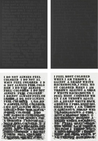 Glenn Ligon- Four Untitled Paintings