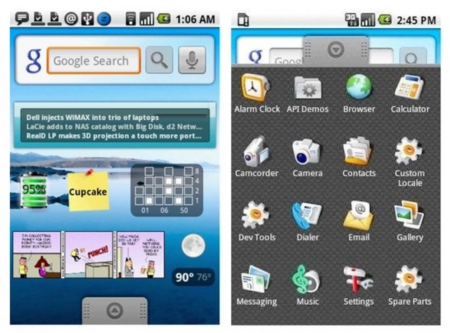 Android 1.5: Cupcake