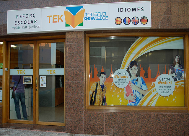 I go to my first English academy