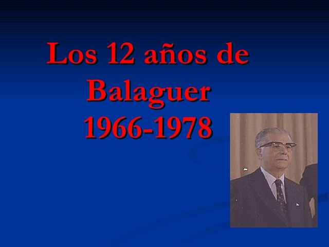 Doce Años de Balaguer