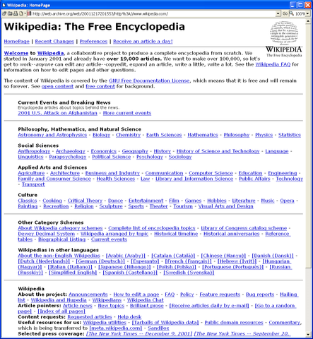 Aparece Wikipedia