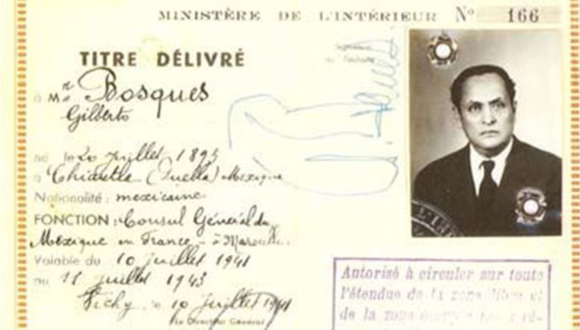 Cónsul general de México en París, Bayona y Marsella hasta 1944