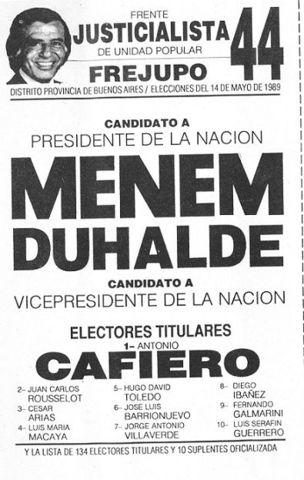 Campaña electoral y elecciones de 1989