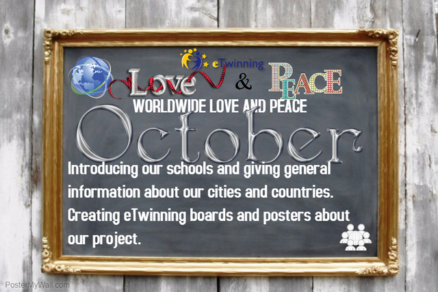 Introducing our schools and giving general information about our cities and countries. Creating eTwinning boards and posters about our project.