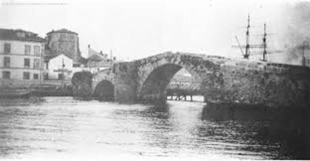 Se inician los trabajos del  puente de los pilares.