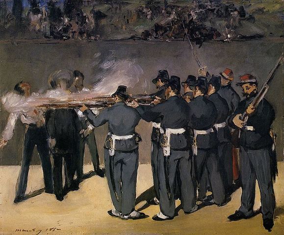E.Manet, L'esecuzione di Massimiliano, 1869-69