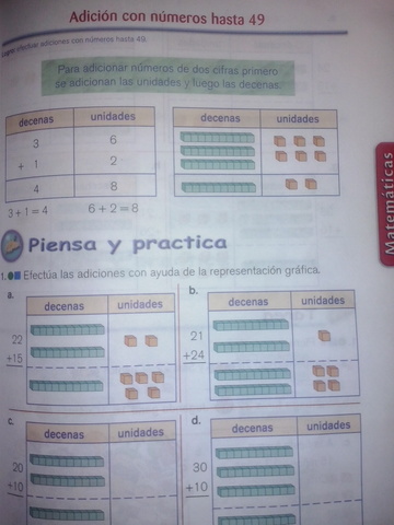 ADICIÓN CON NÚMEROS HASTA 49