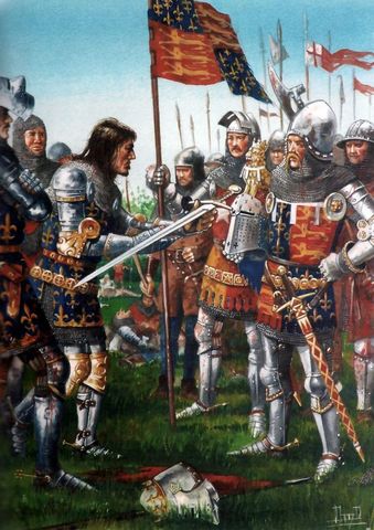 Hundreds  Years war erupts in England